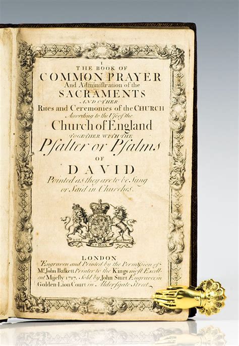 Book Of Common Prayer First Edition