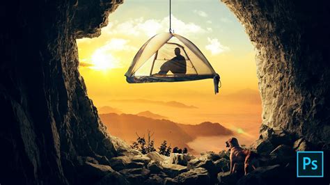 Create A Cave View Photo Manipulation In Adobe Photoshop Youtube