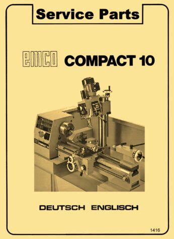 EMCO Maximat V10 P Mentor 10 Metal Lathe Instruction Manual Ozark