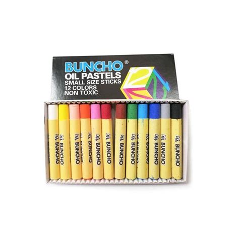 Buncho Oil Pastels 12 Colours
