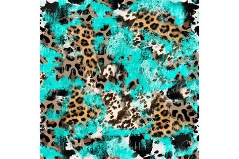 Turquoise Cowhide Leopard Graphic By Sun Sublimation · Creative Fabrica