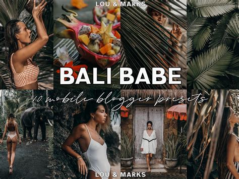 bali babe presets by lou marks presets on dribbble