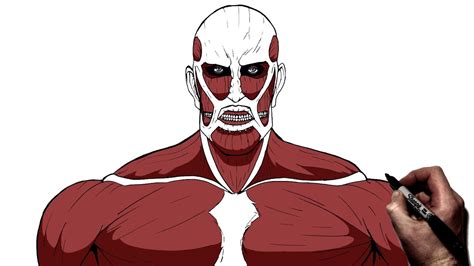 How To Draw Colossal Titan Bertholdt Step By Step Attack On Titan