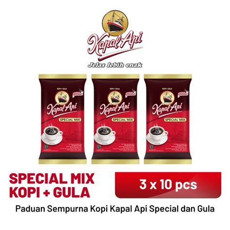 Jual KAPAL API Special Mix 3 Pack 10 X 24 Gr Bahan Makanan Termurah