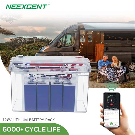 Neexgent 12 8V 100ah Deep Cycle Lithium Battery LiFePO4 Battery Pack