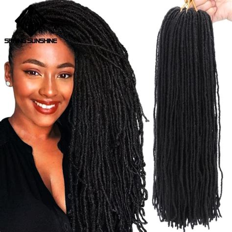 These summer hair ideas are so worth trying. Spring sunshine Sister Locks Afro Crochet Braids Ombre Soft Dreadlock 18Inch Synthetic Hair for ...