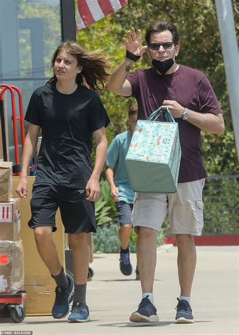 Charlie Sheen Steps Out With Son In Malibu Day After His Daughter Posts Her First Onlyfans Posts