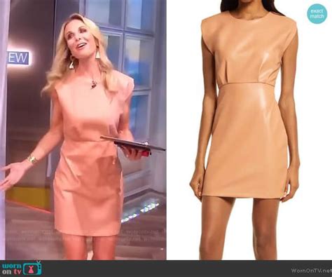 Elisabeth Hasselbecks Beige Leather Mini Dress On The View In 2022
