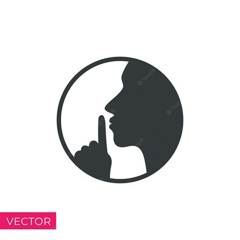 Premium Vector Do Not Disturb Icon Please Do Quiet Pssst Or Shhh