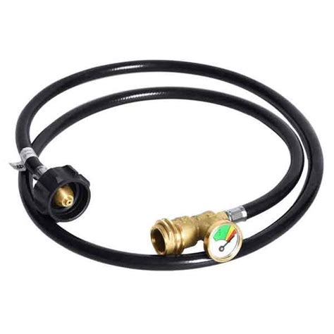 Grill Parts Replacement 6 Ft Propane Tank Hose With Gauge Leak