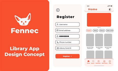 Fennec Library App Design Concept Figma Community