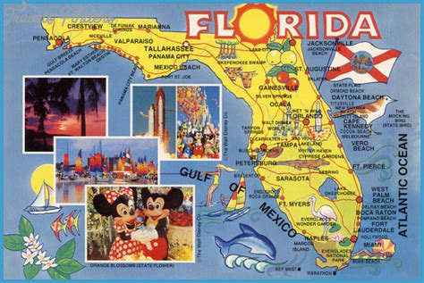 Florida Map Tourist Attractions Travelsfinderscom
