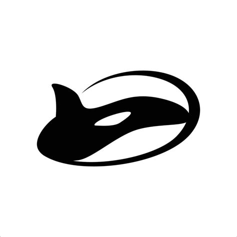 Orca Silhouette Design Illustration Killer Whale Icon Sign And Symbol