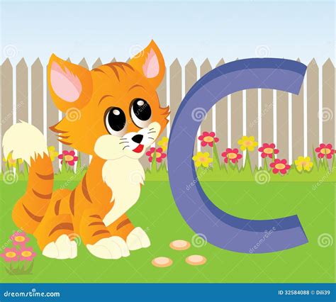 Alfabeto Animal C Ilustração Stock Ilustração De Aprenda 32584088