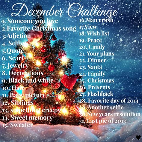 Instagram December Challenge December Challenge December Photo