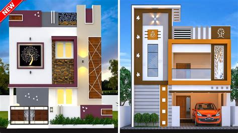 36 Two Floor House Front Elevation Designs For India Double Floor