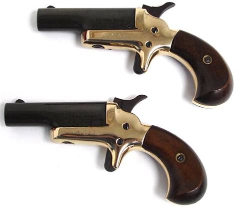 Colt Derringer 22 Short Caliber Derringers With Box Pair Priced At