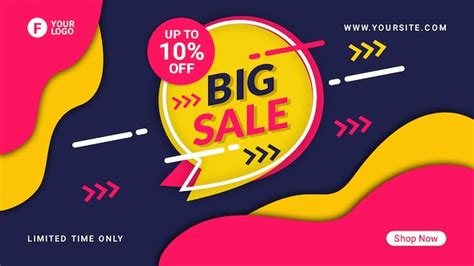 Premium Psd Big Sale Abstract Banner Template