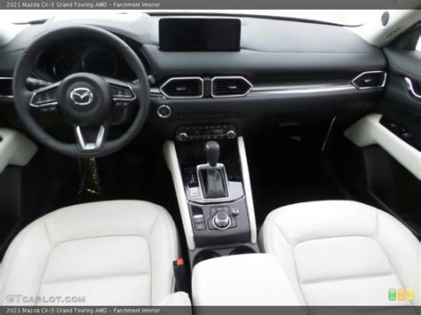 Parchment Interior Front Seat For The 2021 Mazda Cx 5 Grand Touring Awd