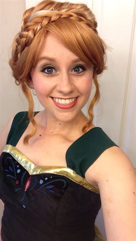Diy Princess Anna Costume Makeup From Disney S Frozen Halloween Hot