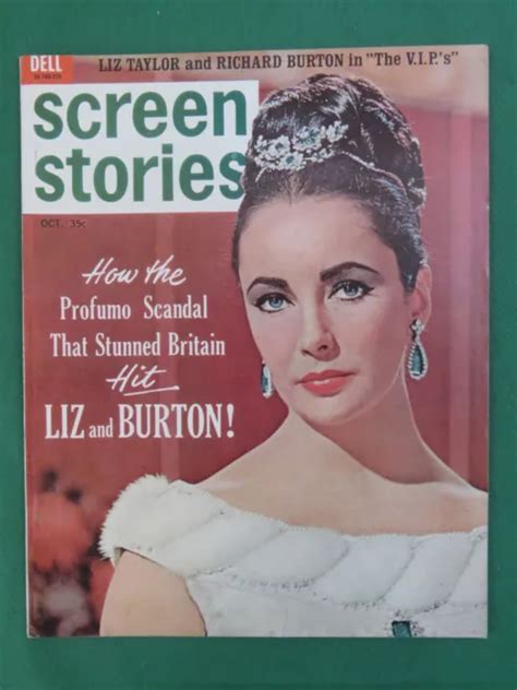Vintage Screen Stories Magazine October 1963 Liz Taylor Cover 1295