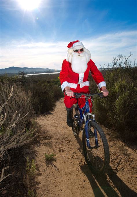 Norcal Bikers Santa Goes Mountain Biking