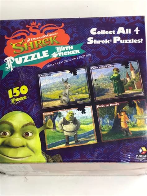 Mga 150 Piece Jigsaw Puzzle Dreamworks Shrek Donkey With Sticker