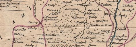 Nottinghamshire Drawn From The Best Authorities County Map Kitchin