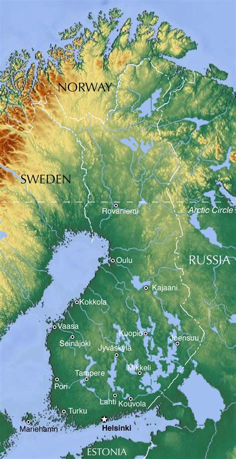 130,666 sq mi (338,424 sq km). Political Map of Finland - Nations Online Project