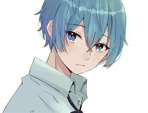 Blue Hair Anime Boy☁️ Blue Hair Anime Boy☁️ Anime Animeaesthetic
