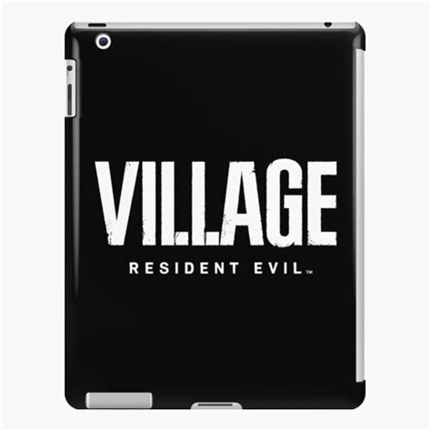 Resident Evil 8 Village Text Logo Ipad Case And Skin By Teestranding