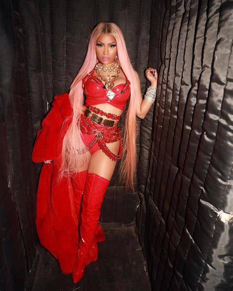 Nicki Minaj Sexy In Red Dominatrix Dress Scandal Planet