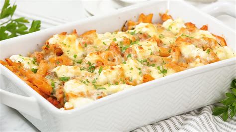 Three Cheese Pasta Bake Easy Delicious Fall Comfort Foods Youtube
