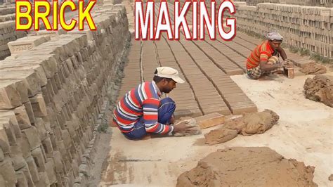 The Whole Process Making Bricks By Outmoded System Manually Daily