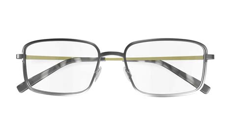 specsavers men s glasses titanium 110 gunmetal square metal titanium frame 459 specsavers