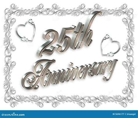 25th Wedding Anniversary Royalty Free Stock Photography Image 5696177