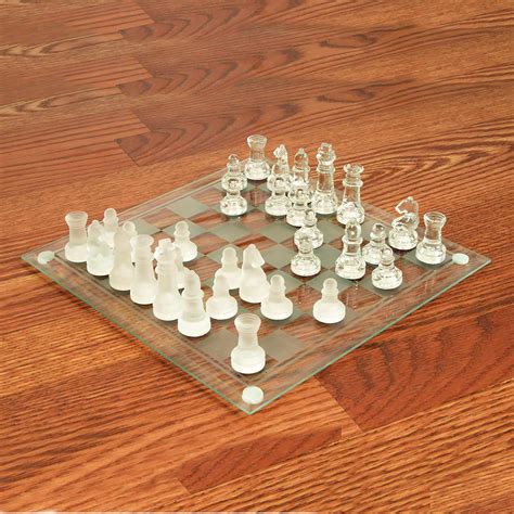 Glass Chess Set 10 Inch Rebeccas Toys And Prizes