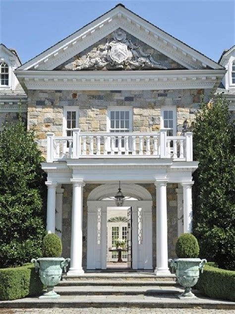 Stunning Stone Georgian Mansion In Greenwich Connecticut Georgian