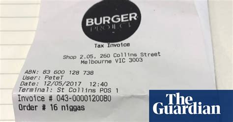 Neil Perry Restaurant Issues Black Customer Receipt Printed With Racial