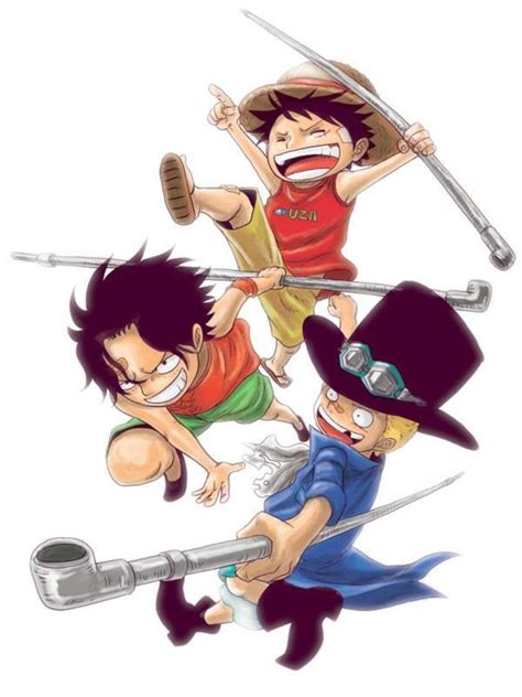 Luffy Ace And Sabo 🤗 One Piece Drawing Ace And Luffy Luffy
