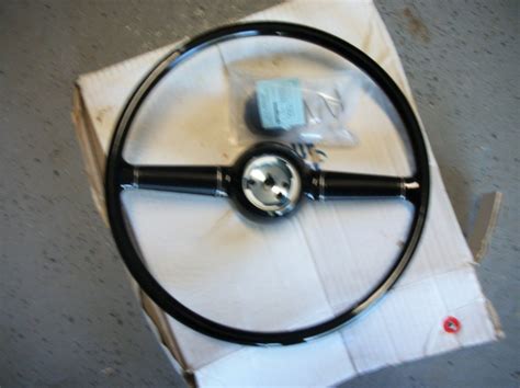 Sold Vintique 15 Black 1940 Ford Steering Wheel The Hamb