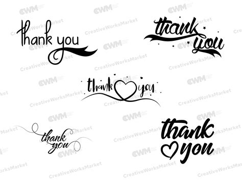 20 Thank You Svg Thank You Cut Files For Cricut Silhouette Etsy