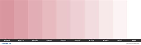 Tints Xkcd Color Dusty Pink D58a94 Hex Hex Colors Pink Palette