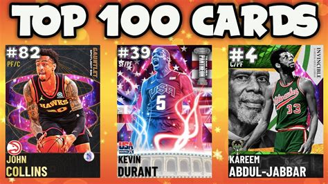 Ranking The Top 100 Best Cards In Nba 2k21 Myteam Youtube