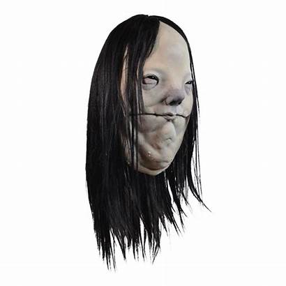 Lady Scary Pale Stories Mask Halloween Tell