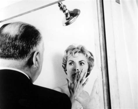 Janet Leigh Alfred Hitchcock Set Psycho 1960 Gruesome Magazine