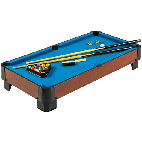 This Lightweight Economical 40 Inch Pool Table With Blue Felt Surface