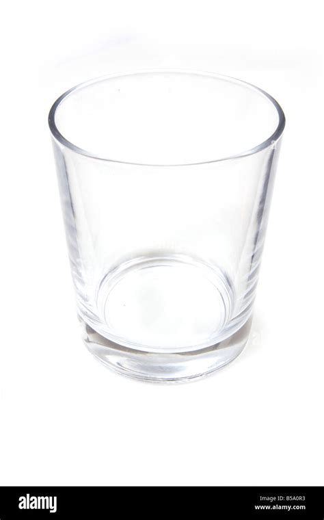 Empty Glass Isolated On A White Studio Background Stock Photo Alamy