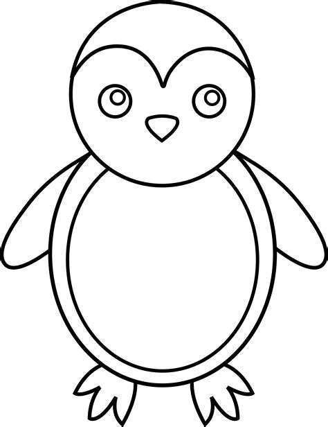 Baby Penguin Clipart Black And White Clipart Panda Free