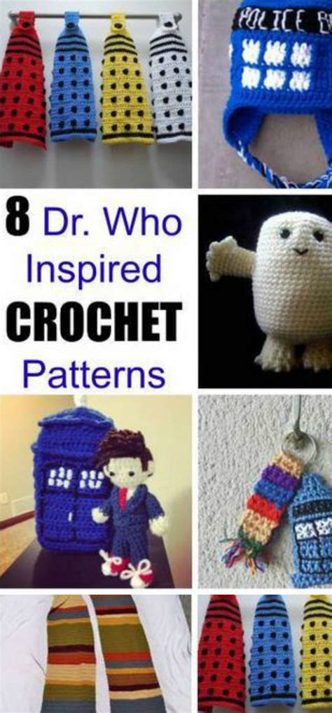 8 Dr Who Inspired Crochet Patterns 2019 Scarves Diy